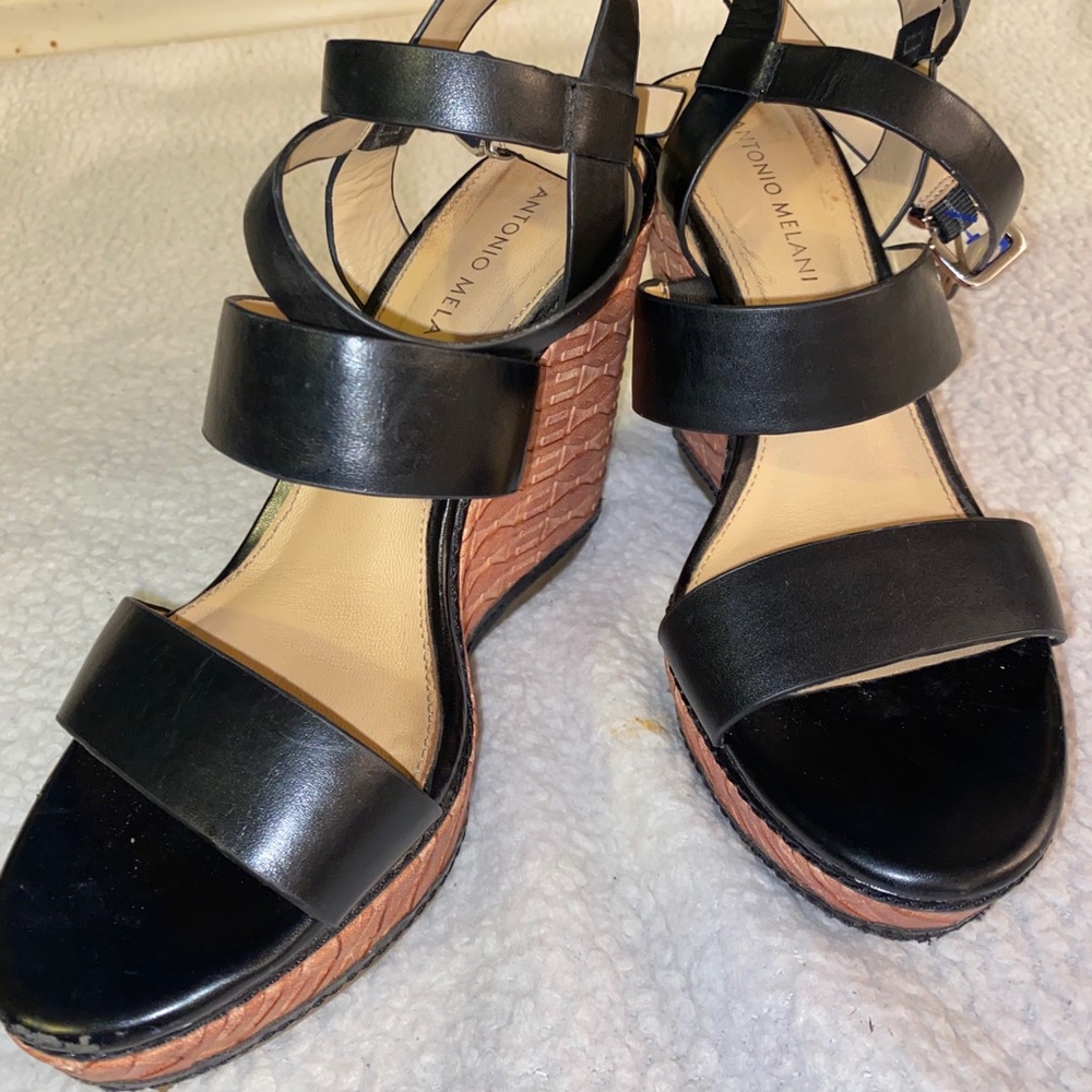 Strappy wedges